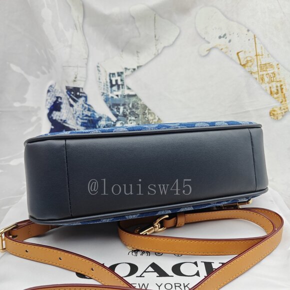 Coach Teri Crossbody Bag Denim Blue - Picture 6 of 12